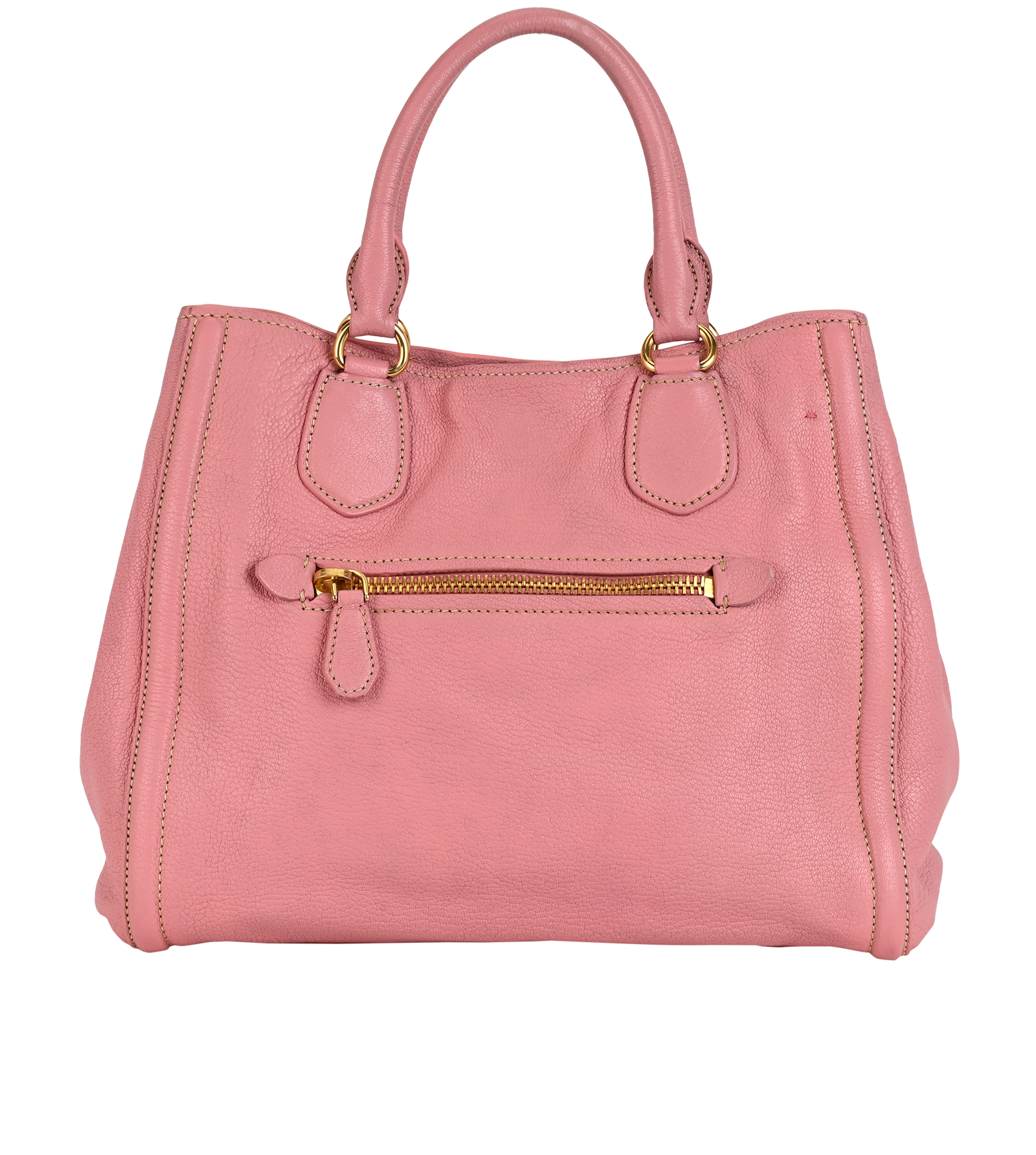 Shopping Tote, &pound;320, Handbags, Pink, Leather, Back view
